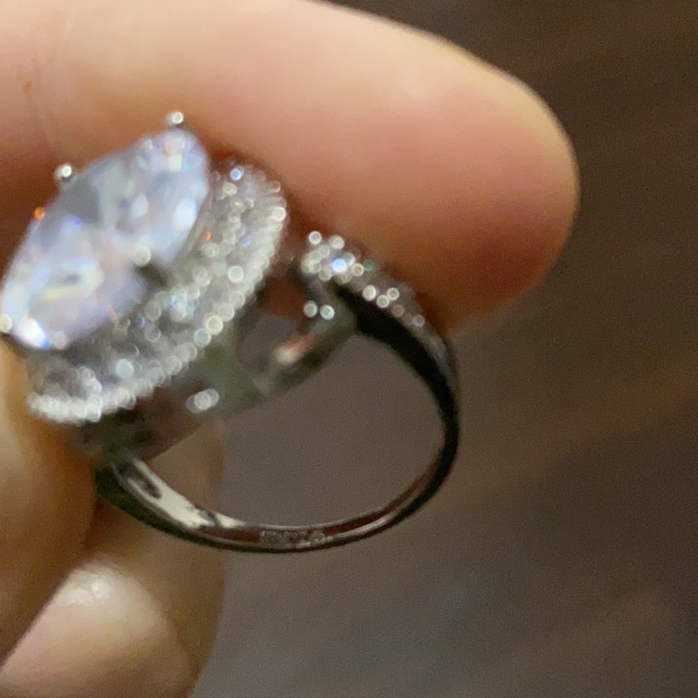 NEW Stamped 925 Silver Big stone ring - Picture 5 of 5